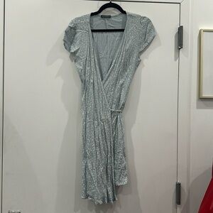 Brandy Melville Blue Flower Pattern Dress